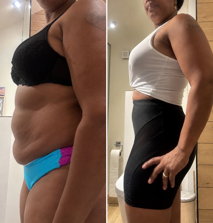 Antes y después de una alumna