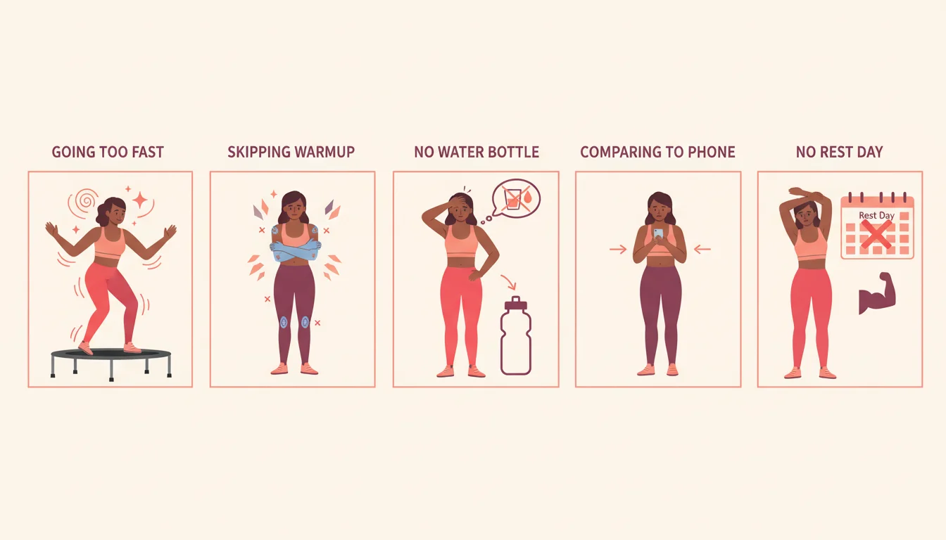 Infografía Errores de principiante que pueden frenarte (y cómo evitarlos)