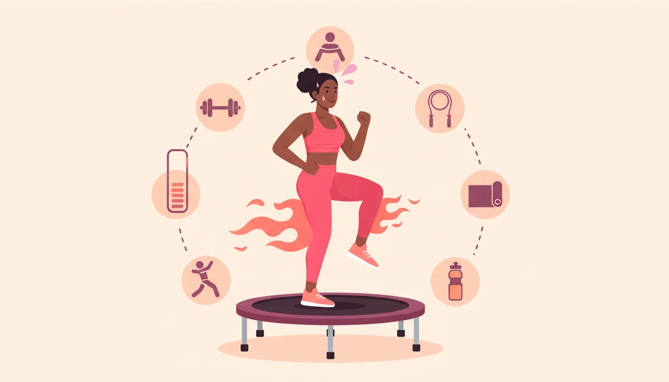 Infografía Rutina Tabata específica para quemar grasa (con ejercicios detallados)